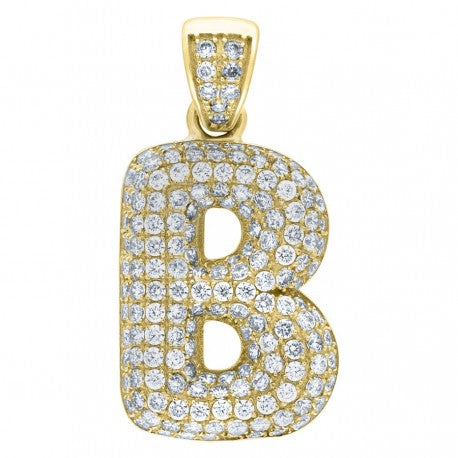 10K GOLD BUBBLE LETTERS PENDANT