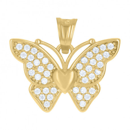 10K GOLD BUTTERFLY PENDANT