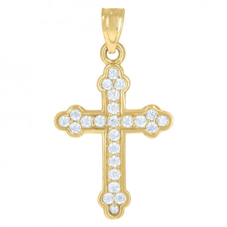 10K GOLD CROSS PENDANT