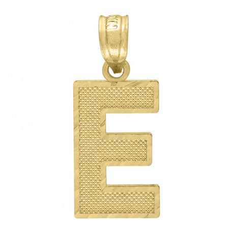 10K GOLD PLAIN INITIALS PENDANT