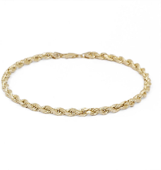 10K GOLD SOLID ROPE BRACELETS