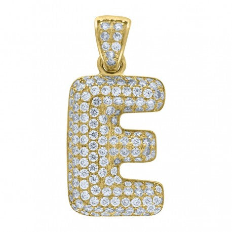 10K GOLD BUBBLE LETTERS PENDANT