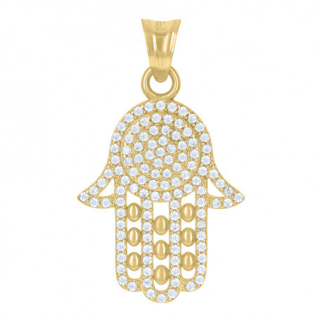 10K GOLD HAMSA  PENDANT