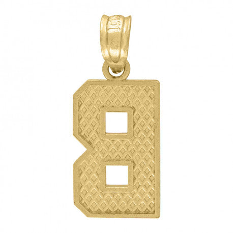 10K GOLD PLAIN INITIALS PENDANT