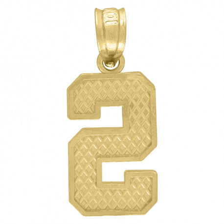 10K GOLD PLAIN INITIALS PENDANT