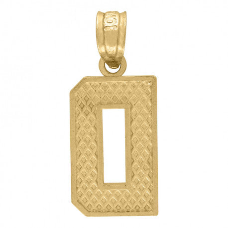 10K GOLD PLAIN INITIALS PENDANT