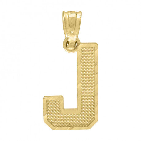 10K GOLD PLAIN INITIALS PENDANT