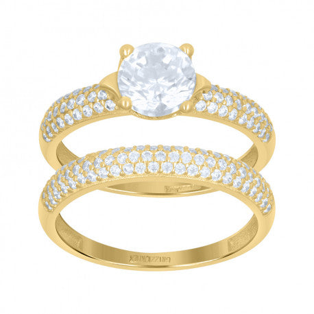 10K GOLD DOU BRIDAL RING SET