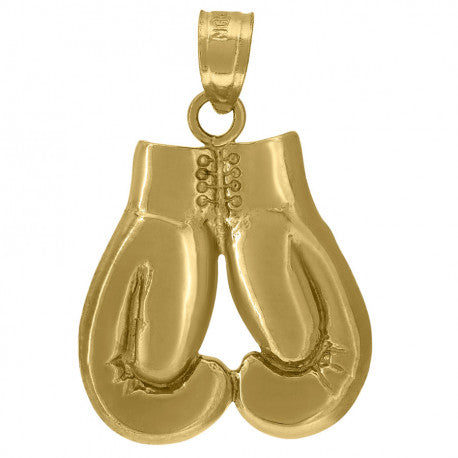 10K GOLD BOXNG GLOVE PENDANT