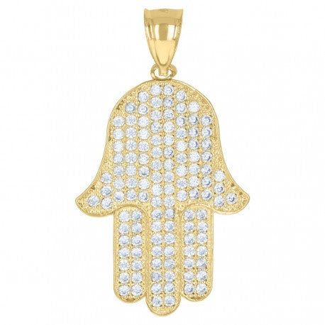 10K GOLD HAMSA PENDANT