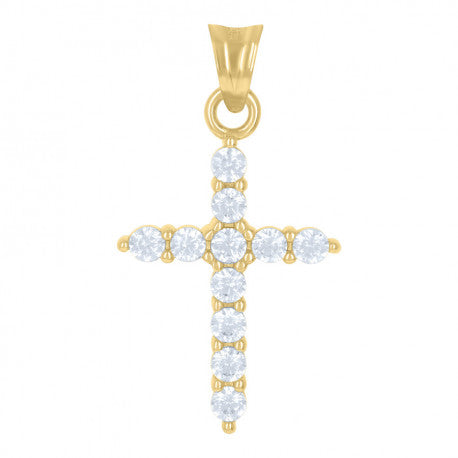 10K GOLD CROSS PENDANT