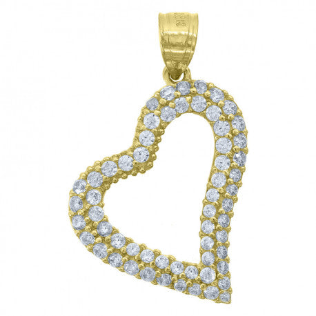 10K GOLD HEART PENDANT