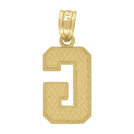 10K GOLD PLAIN INITIALS PENDANT