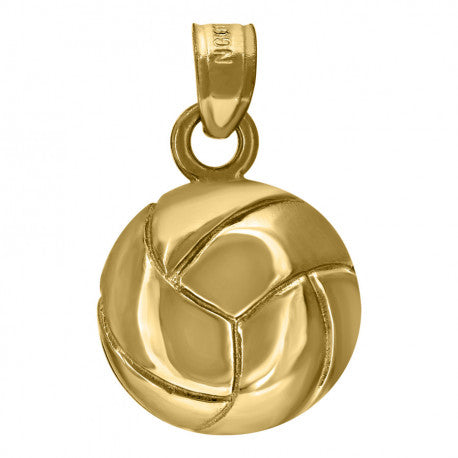 10K GOLD VOLLEYBALL PENDANT