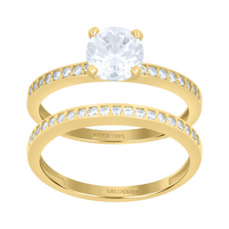 10K GOLD DOU BRIDAL RING SET