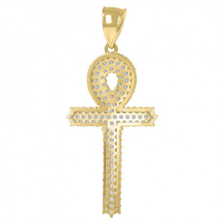 10K GOLD CROSS PENDANT