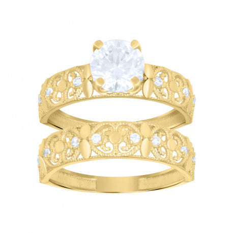 10K GOLD DUO BRIDAL SET RING