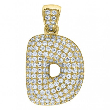 10K GOLD BUBBLE LETTERS PENDANT