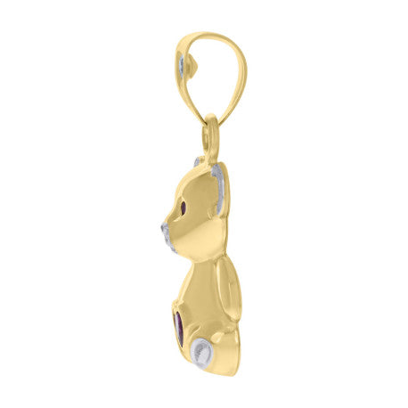 10K GOLD TEDDY BEAR PENDANT