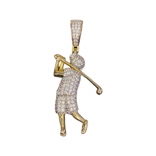 925 SILVER GOLF MAN PENDANT