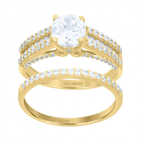 10K GOLD DUO BRIDAL RING SET