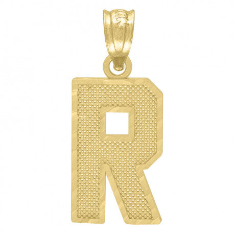 10K GOLD PLAIN INITIALS PENDANT