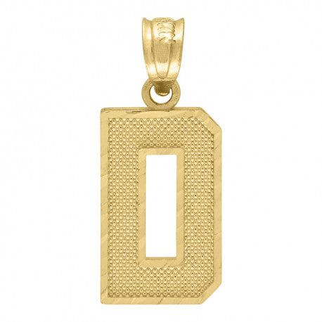 10K GOLD PLAIN INITIALS PENDANT