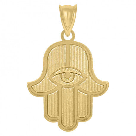 10K GOLD HAMSA PENDANT