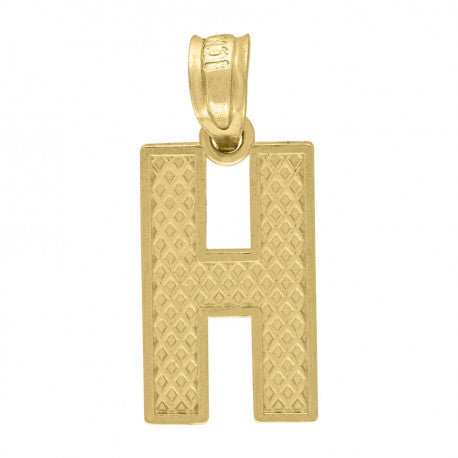 10K GOLD PLAIN INITIALS PENDANT