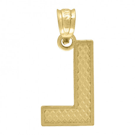 10K GOLD PLAIN INITIALS PENDANT