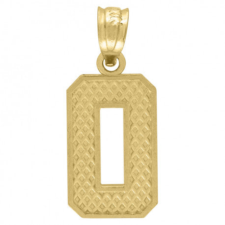 10K GOLD PLAIN INITIALS PENDANT