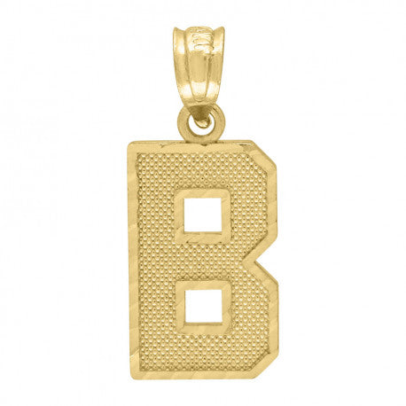 10K GOLD PLAIN INITIALS PENDANT