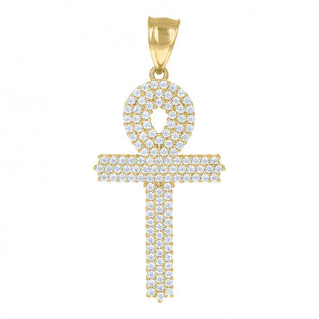 10K GOLD CROSS PENDANT