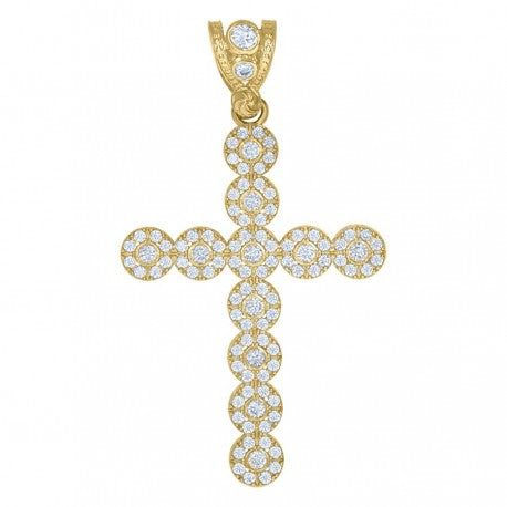 10K GOLD CROSS PENDANT