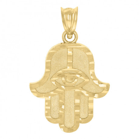 10K GOLD HAMSA PENDANT