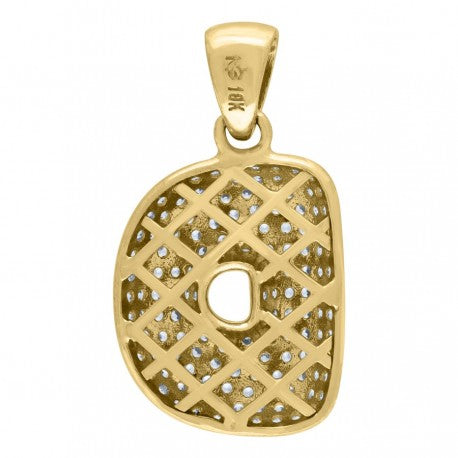 10K GOLD BUBBLE LETTERS PENDANT