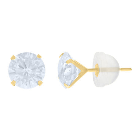 14K GOLD CIRCLE DORMILONAS EARRINGS