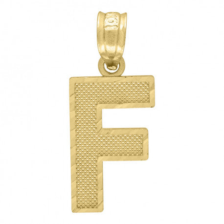 10K GOLD PLAIN INITIALS PENDANT