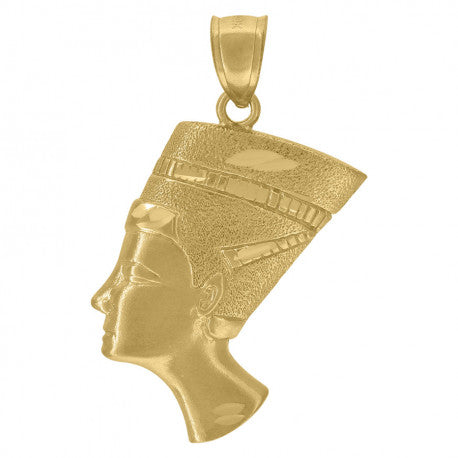 10K GOLD NEFERTITI EGYPTIAN PENDANT