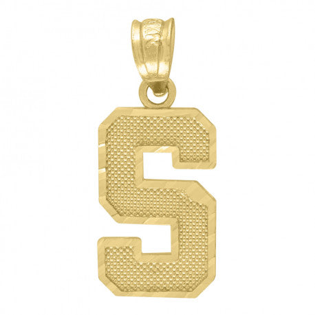 10K GOLD PLAIN INITIALS PENDANT