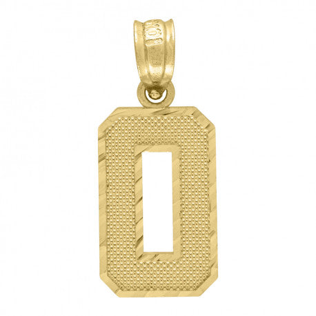 10K GOLD PLAIN INITIALS PENDANT