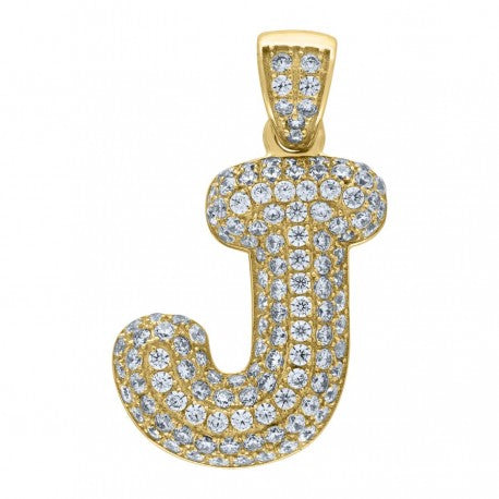 10K GOLD BUBBLE LETTERS PENDANT