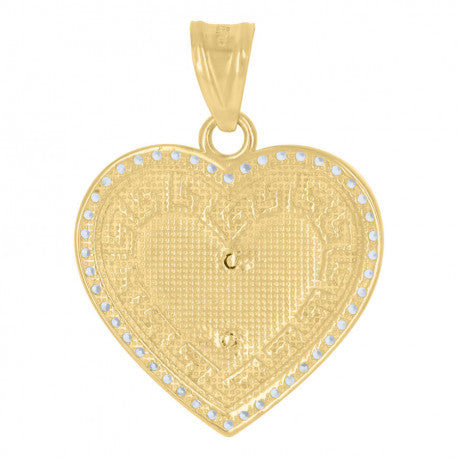 10K GOLD VERSACE HEART PENDANT