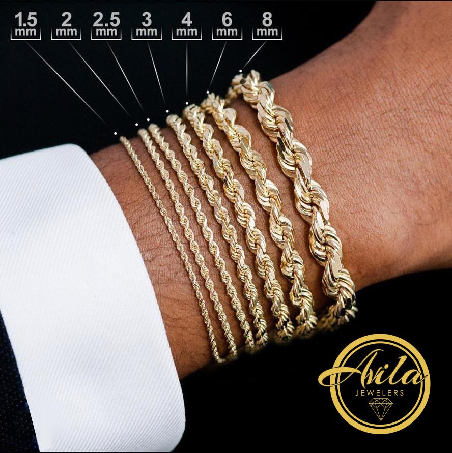 14K GOLD SOLID MIAMI CUBAN CHAIN