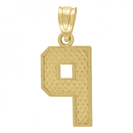 10K GOLD PLAIN INITIALS PENDANT