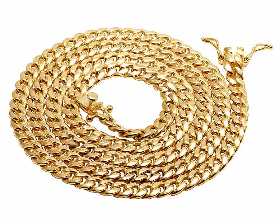 10K GOLD HOLLOW MIAMI CUBAN CHAIN